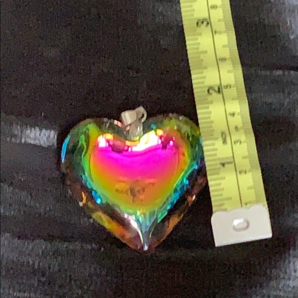 Lux Accessories Silver Tone Faux Fire Pendant - Picture 2 of 5